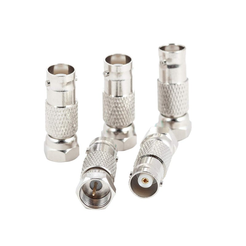RFAdapter BNC to F Type Adapter, 2-Pack F Male to BNC Female Adapter Coax Connector for Radio Antenna and Video Applications - Image 5